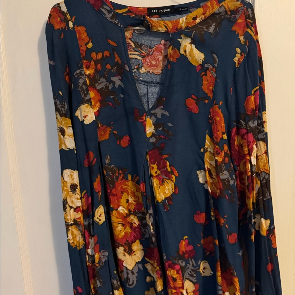 Blu Pepper Multicolor Floral Dress
